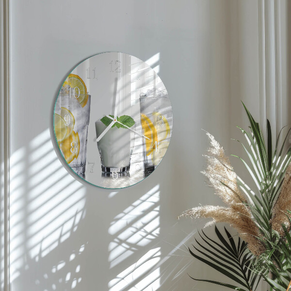 Glas wanduhr Zitronensäure