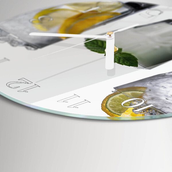 Glas wanduhr Zitronensäure