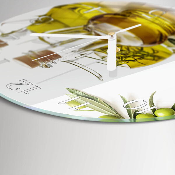 Glas wanduhr Öl