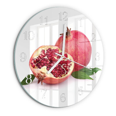 Glas wanduhr Granate