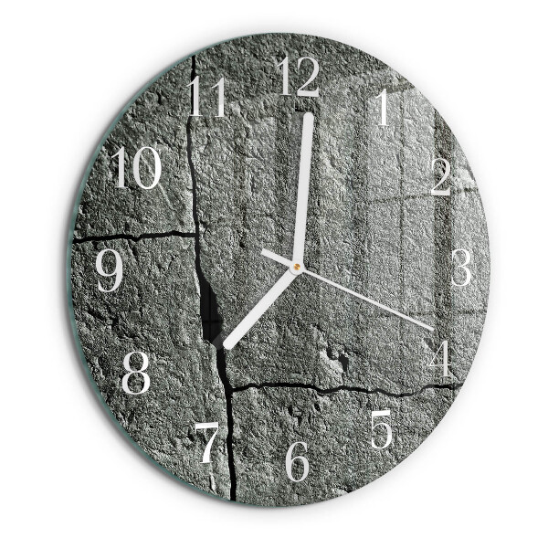 Glas wanduhr Naturstein