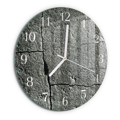 Glas wanduhr Naturstein