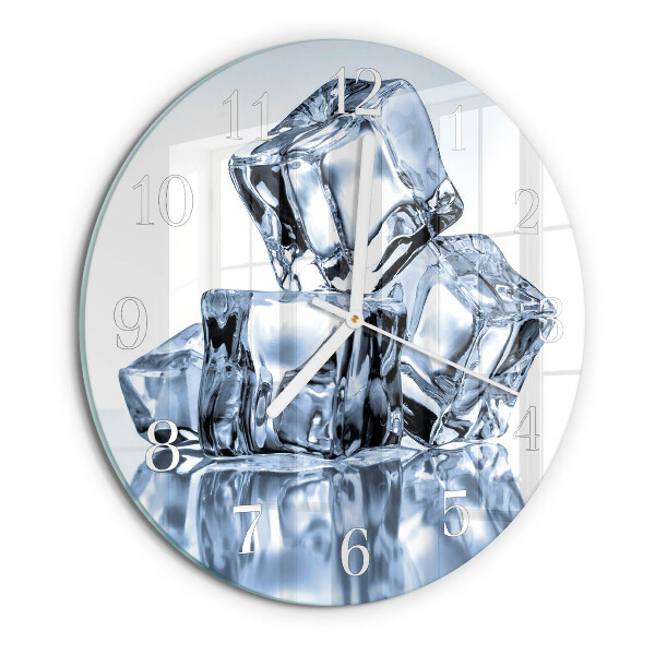 Glas wanduhr Eis