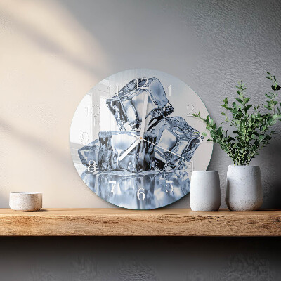 Glas wanduhr Eis