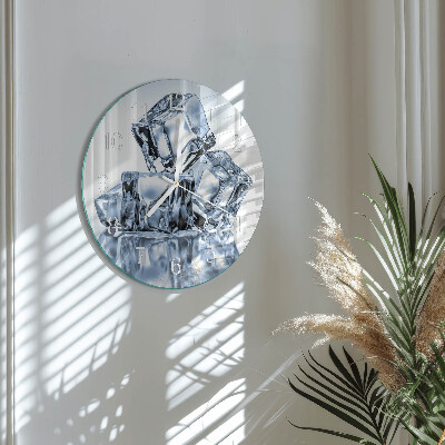 Glas wanduhr Eis