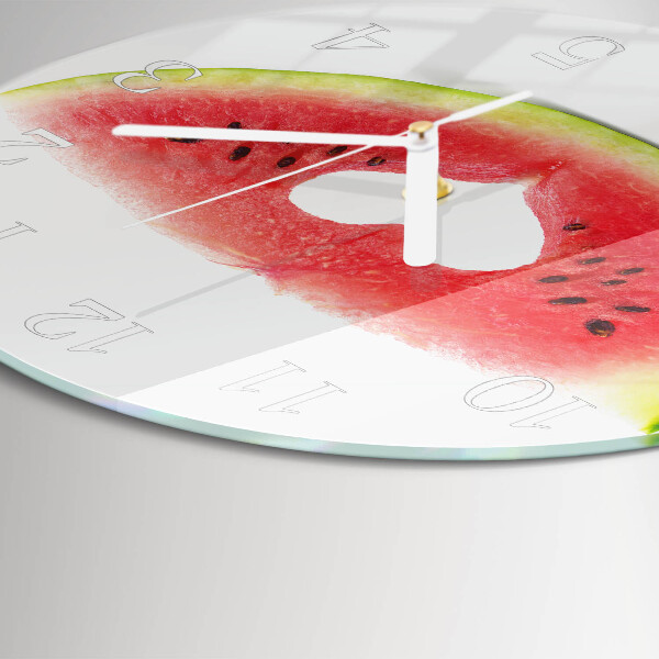 Glas wanduhr Wassermelone
