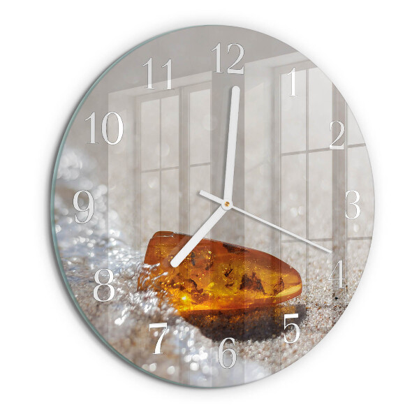 Glas wanduhr Bernstein