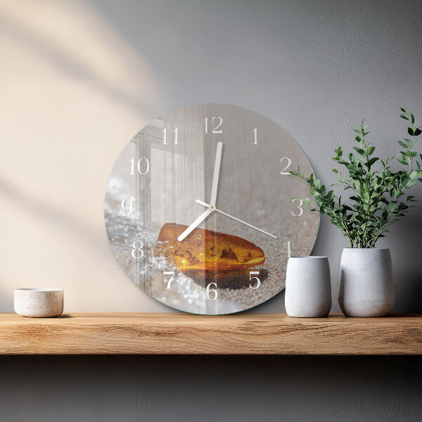Glas wanduhr Bernstein