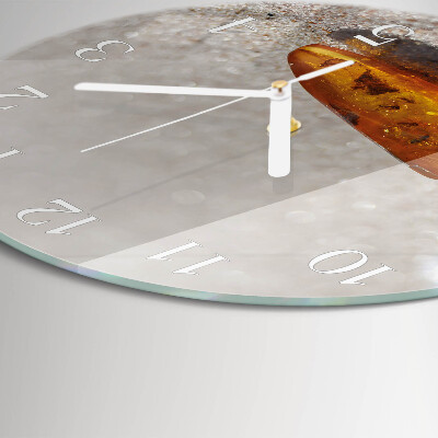 Glas wanduhr Bernstein