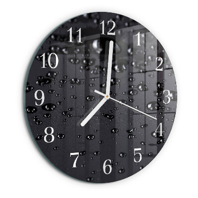 Glas wanduhr Tropfen