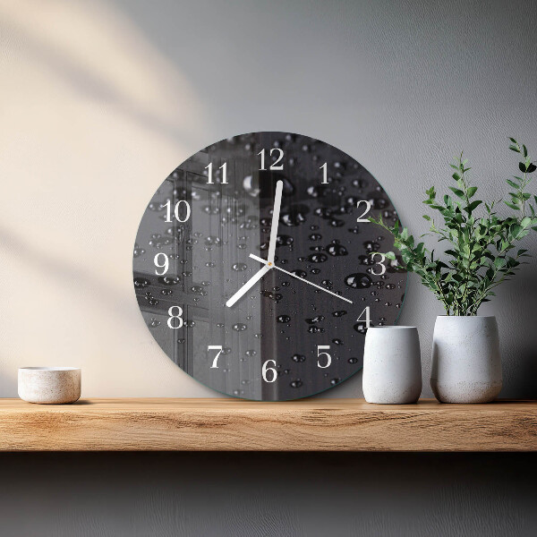Glas wanduhr Tropfen