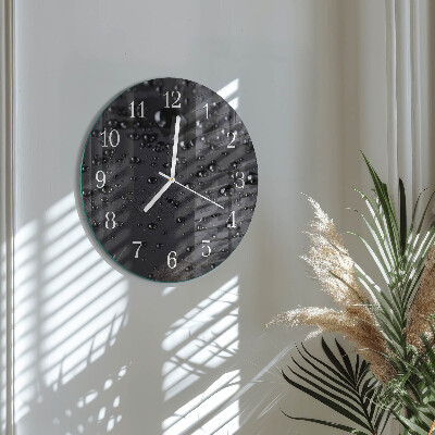 Glas wanduhr Tropfen