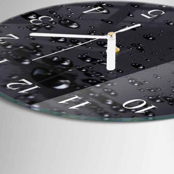 Glas wanduhr Tropfen