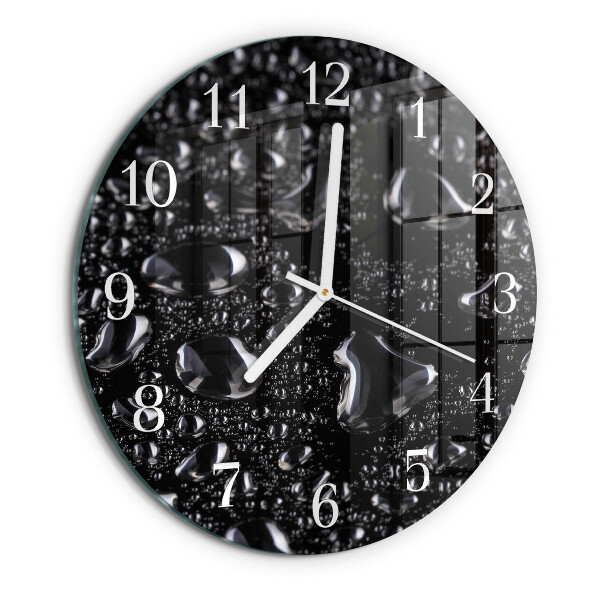 Glas wanduhr Tropfen