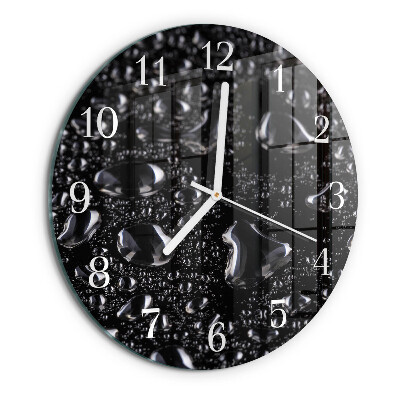 Glas wanduhr Tropfen