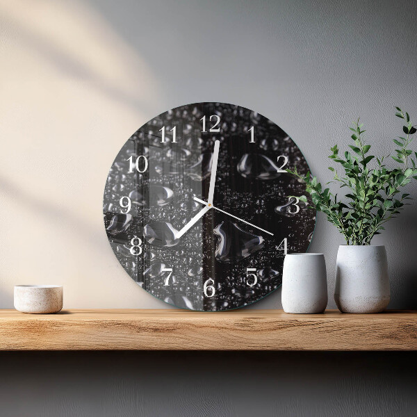 Glas wanduhr Tropfen