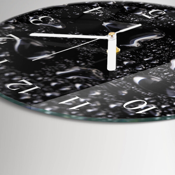 Glas wanduhr Tropfen