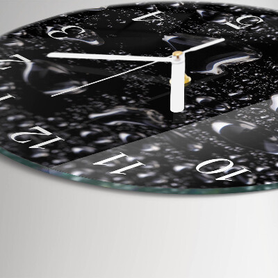 Glas wanduhr Tropfen