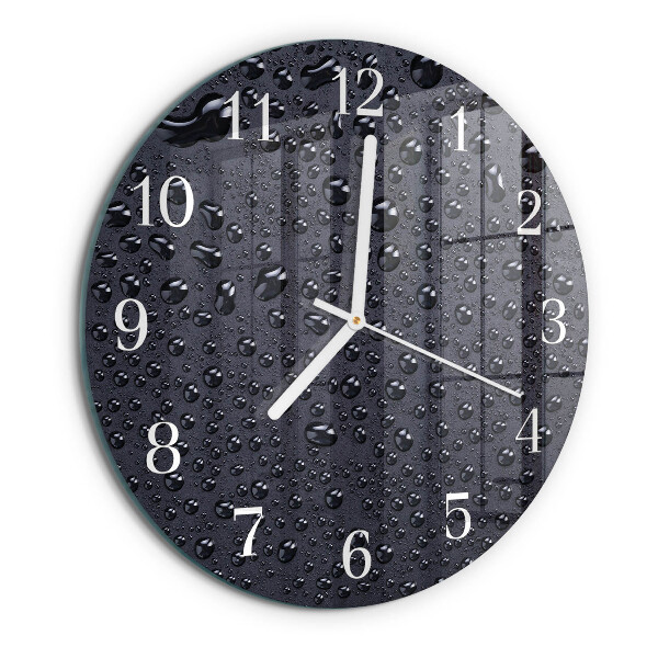 Glas wanduhr Tropfen
