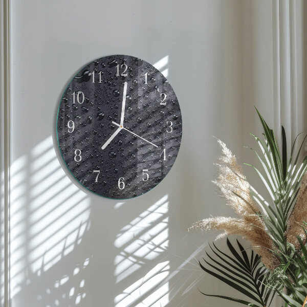 Glas wanduhr Tropfen