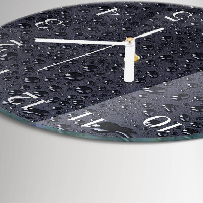 Glas wanduhr Tropfen