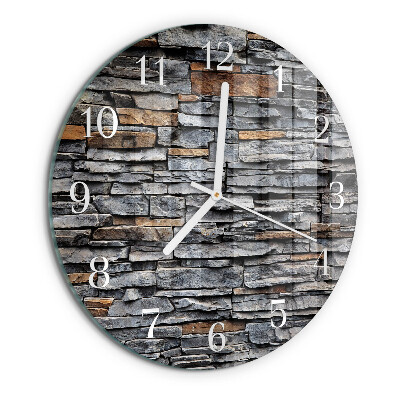 Glas wanduhr Klinker