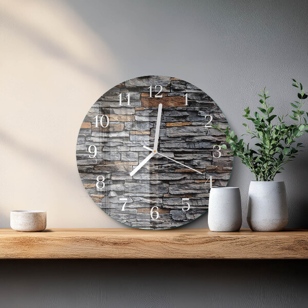 Glas wanduhr Klinker