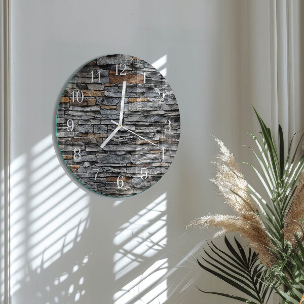 Glas wanduhr Klinker