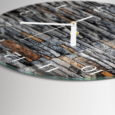 Glas wanduhr Klinker