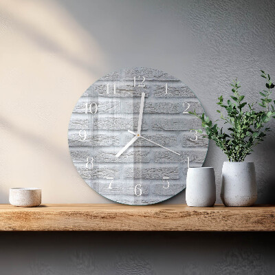 Glas wanduhr Klinker