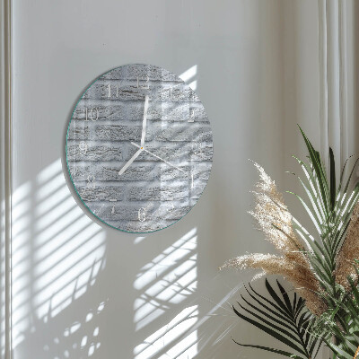 Glas wanduhr Klinker