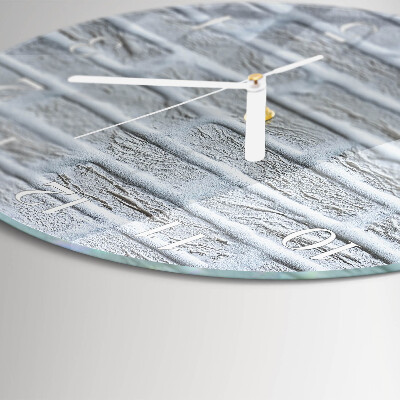 Glas wanduhr Klinker