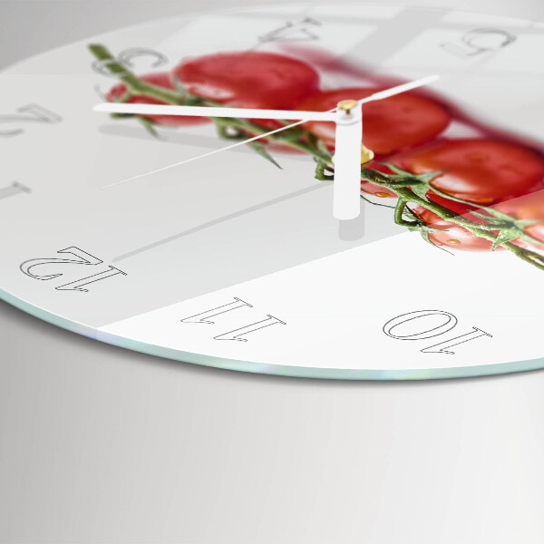 Glas wanduhr Tomaten
