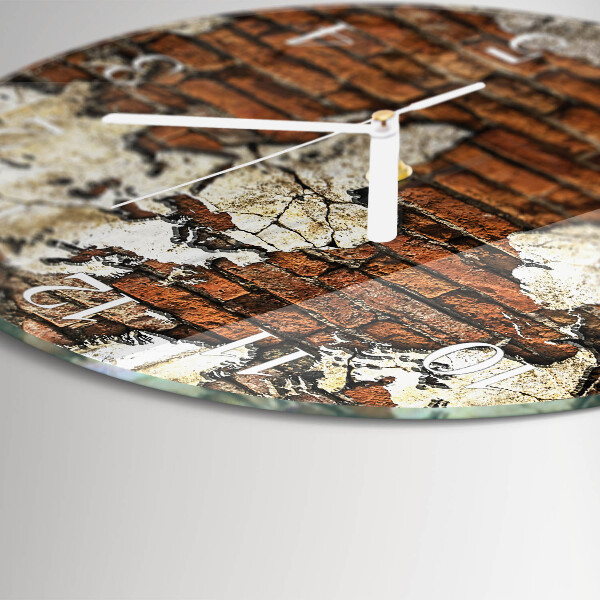 Glas wanduhr Kontinente