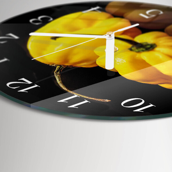 Glas wanduhr Pfeffer