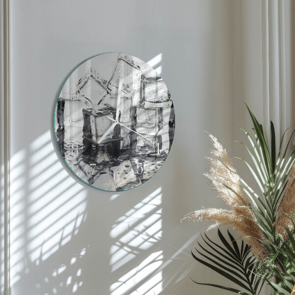 Glas wanduhr Eis