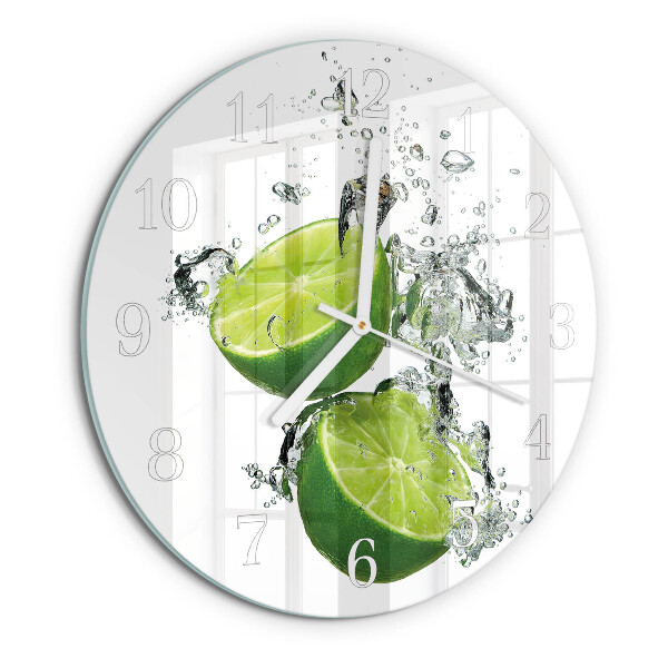 Glas wanduhr Kalziumkarbonat