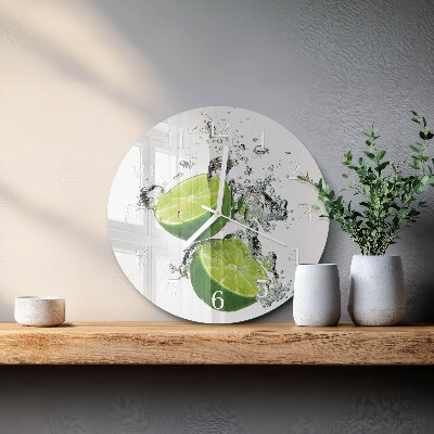 Glas wanduhr Kalziumkarbonat