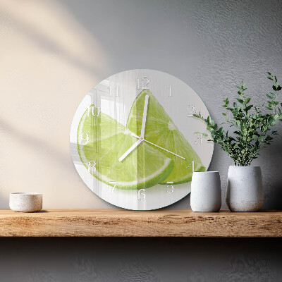 Glas wanduhr Kalziumkarbonat