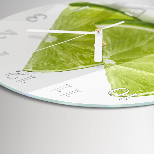 Glas wanduhr Kalziumkarbonat
