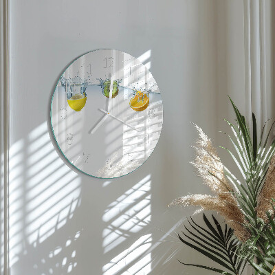Glas wanduhr Kiwi