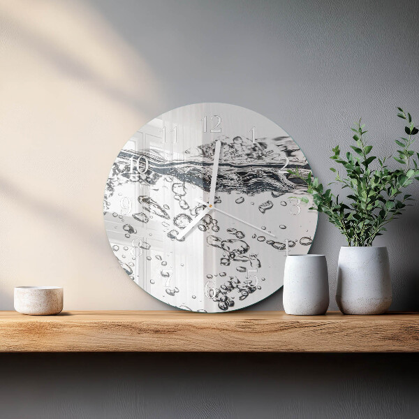 Glas wanduhr Wasser