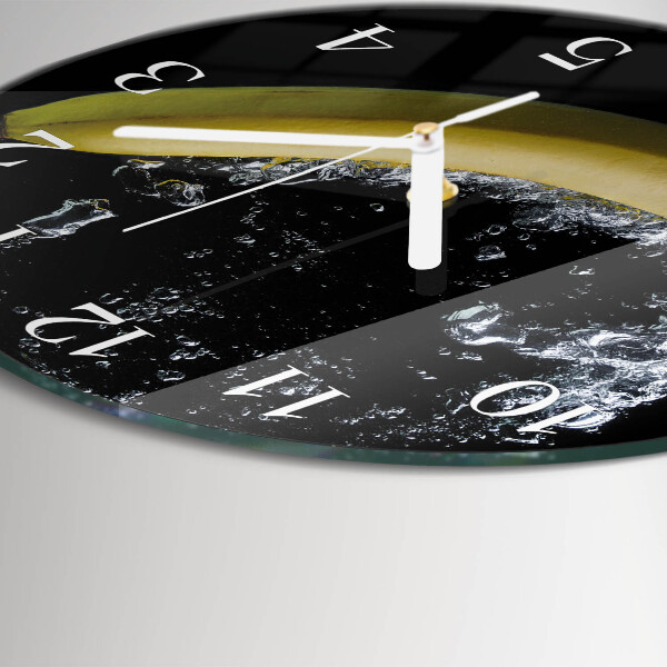 Glas wanduhr Banane