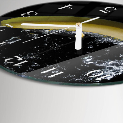 Glas wanduhr Banane