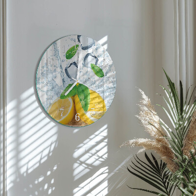 Glas wanduhr Zitronensäure