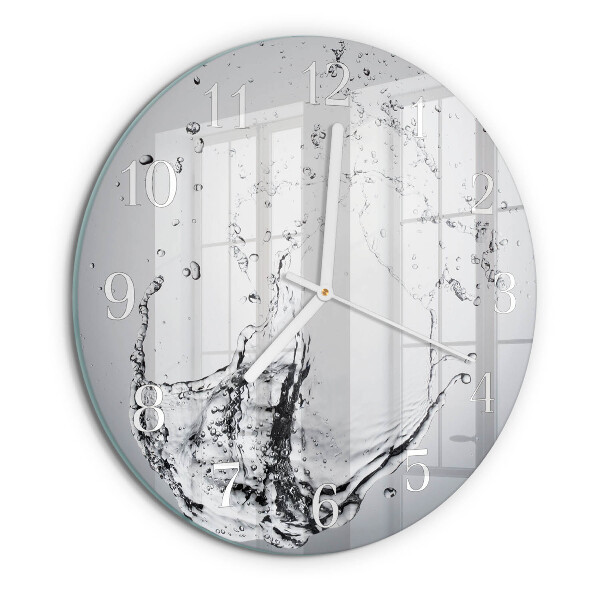 Glas wanduhr Wasser