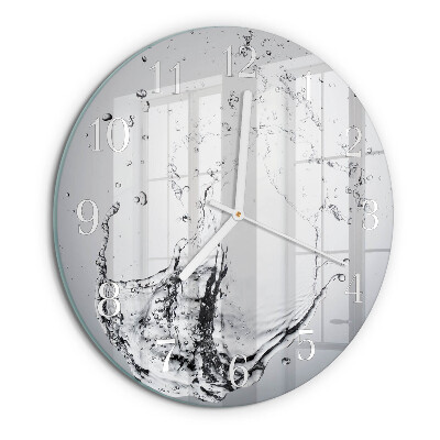 Glas wanduhr Wasser