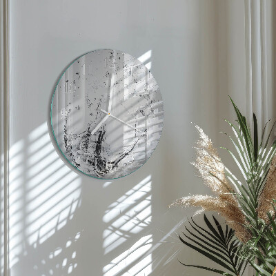 Glas wanduhr Wasser