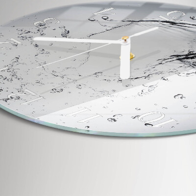Glas wanduhr Wasser