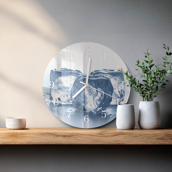 Glas wanduhr Eis